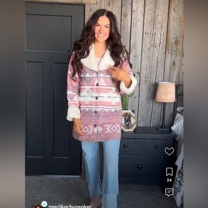 Wrangler pastel Sherpa medium coat aso marijka dam